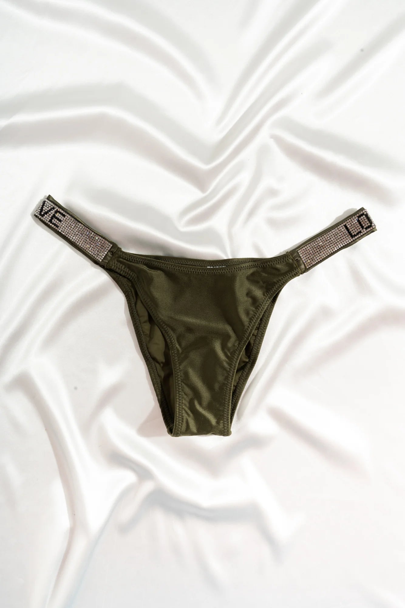 Green Underwear Love Cheeky-cut Panties Lingerie Bottom