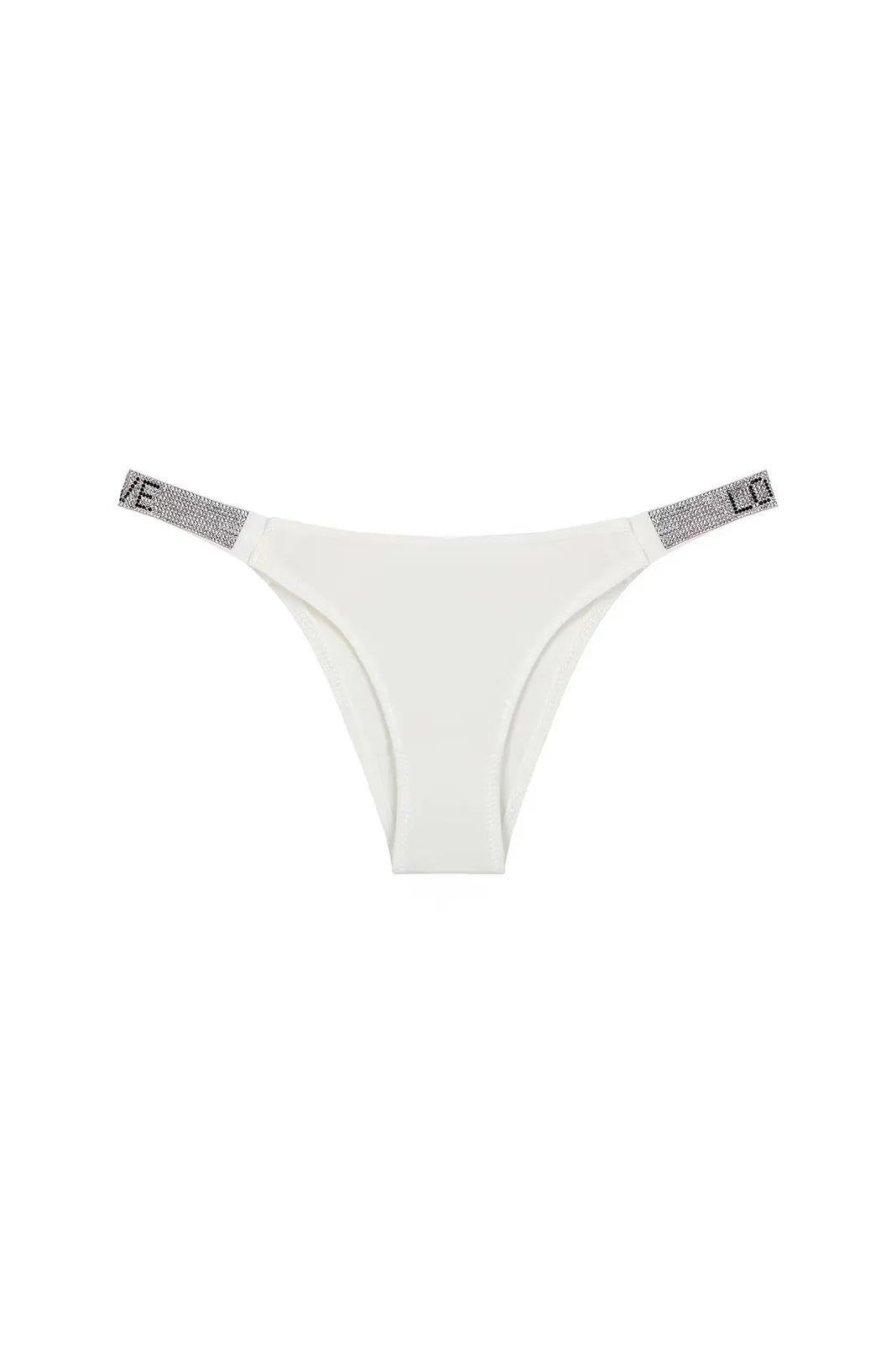 White Underwear Love Cheeky-cut Panties Lingerie Bottom