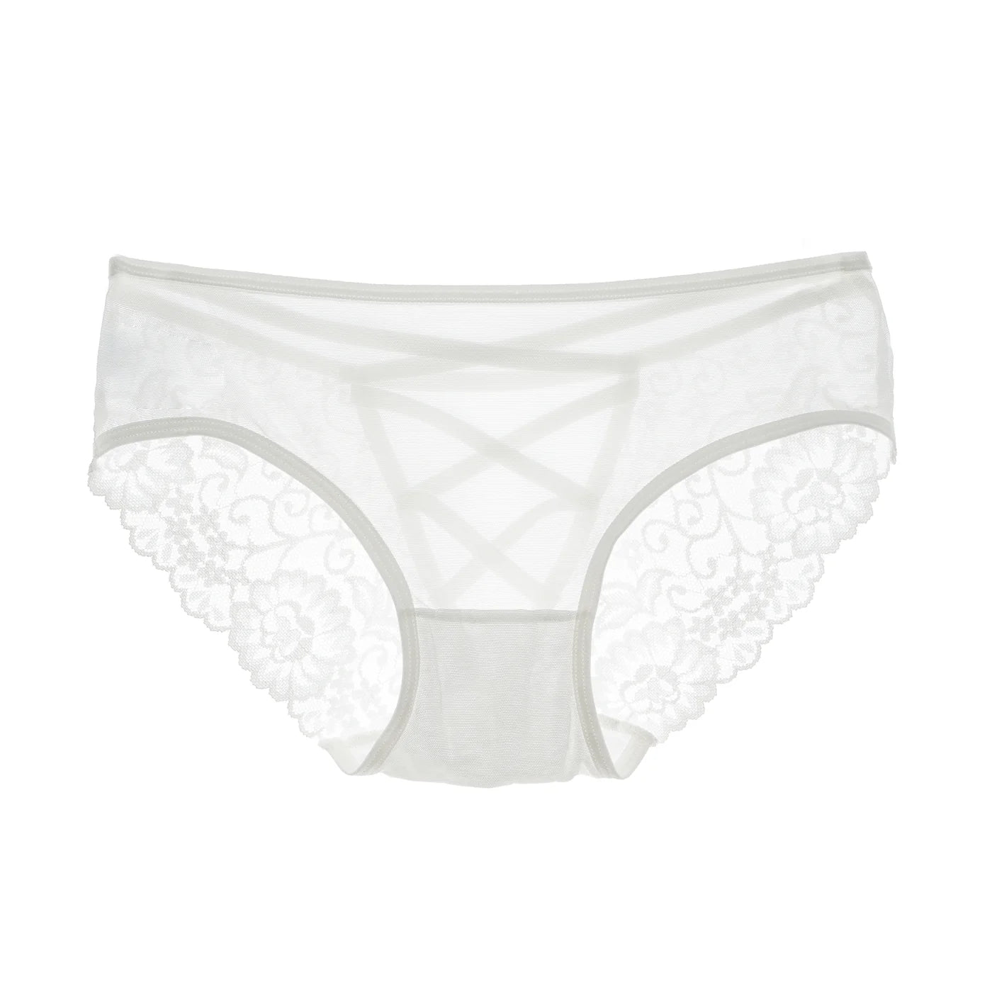 White/red Mesh Lace Sexy Hollow out Seamless Panties