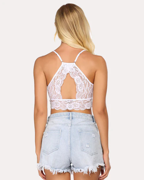 Racerback Bra Double-Layered Crop Top