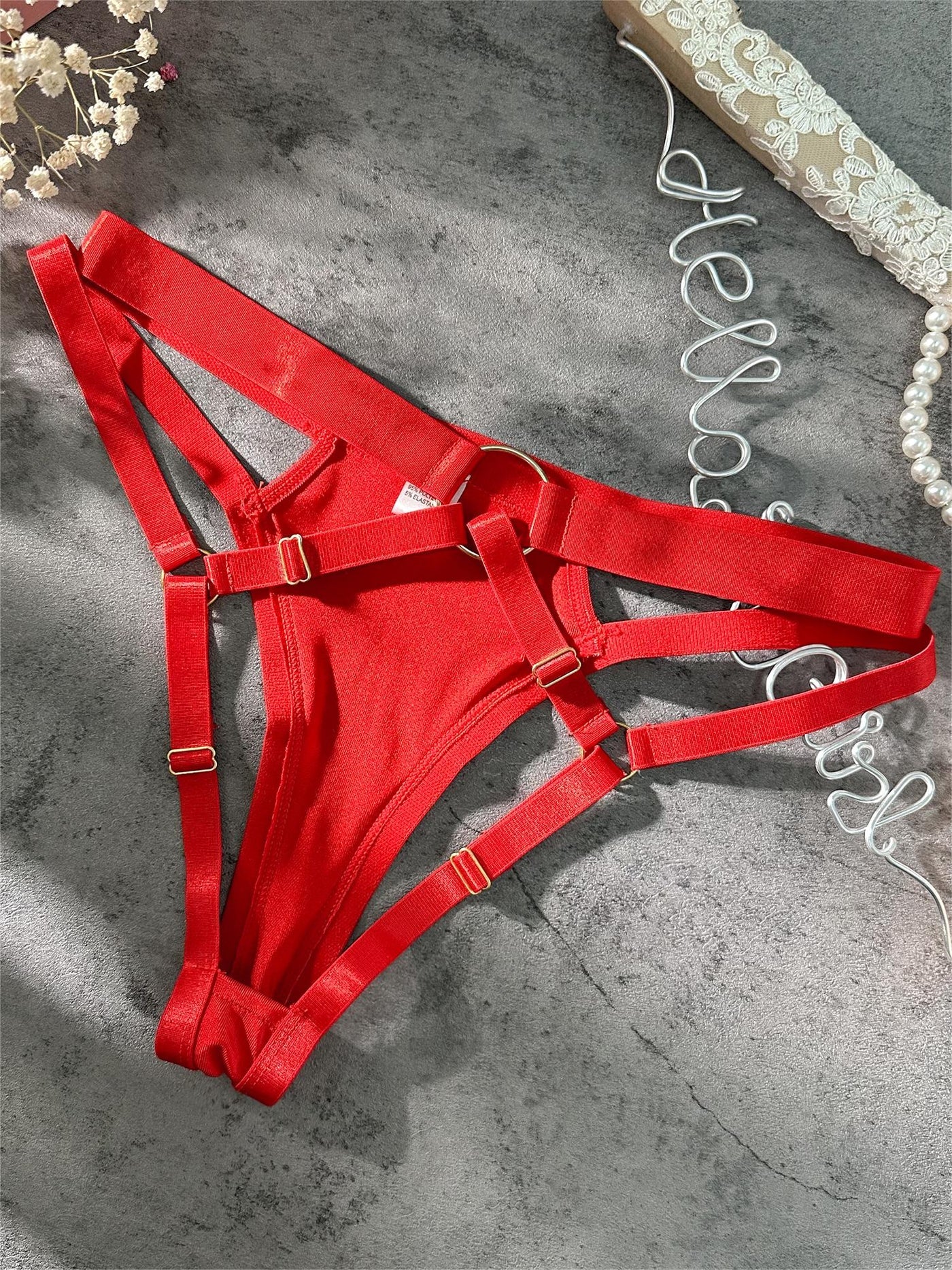 Red Sexy Elegant Lingerie Set