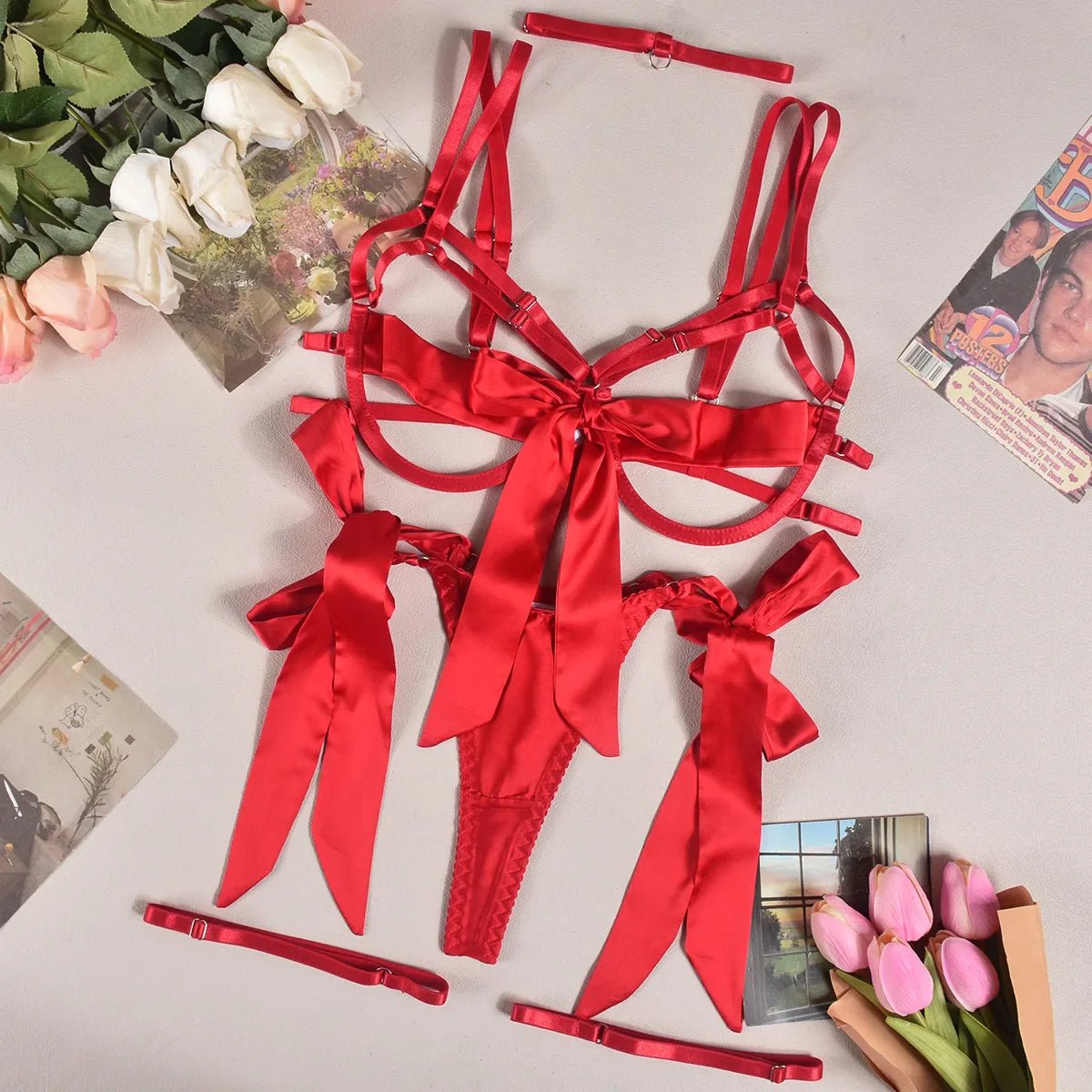 Fever Bowknot Lingerie Set