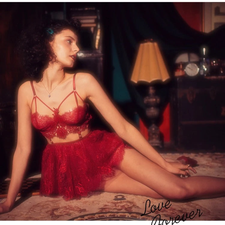 Ensemble Lingerie Sensuel Éclat Rouge