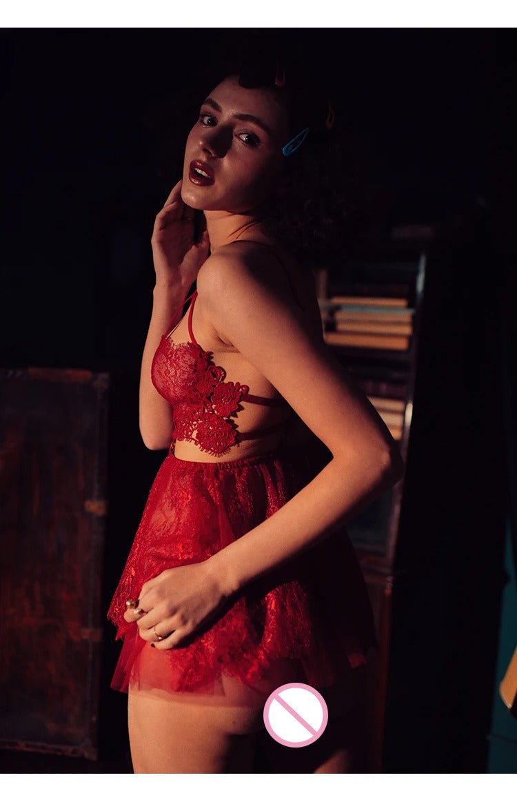 Ensemble Lingerie Sensuel Éclat Rouge