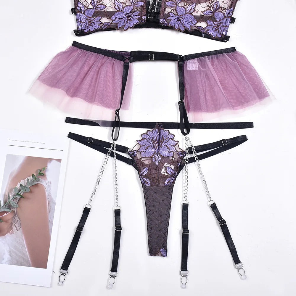 Séduction Céleste Lingerie Set