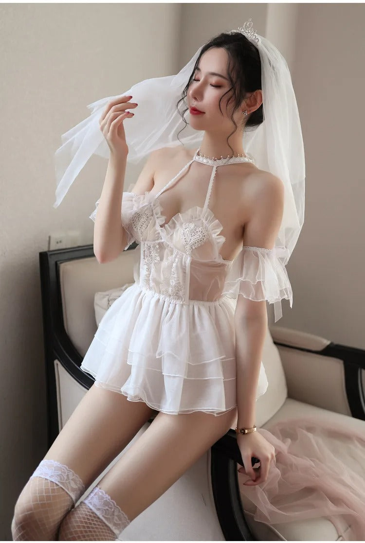 Bride Wedding Dress Babydoll