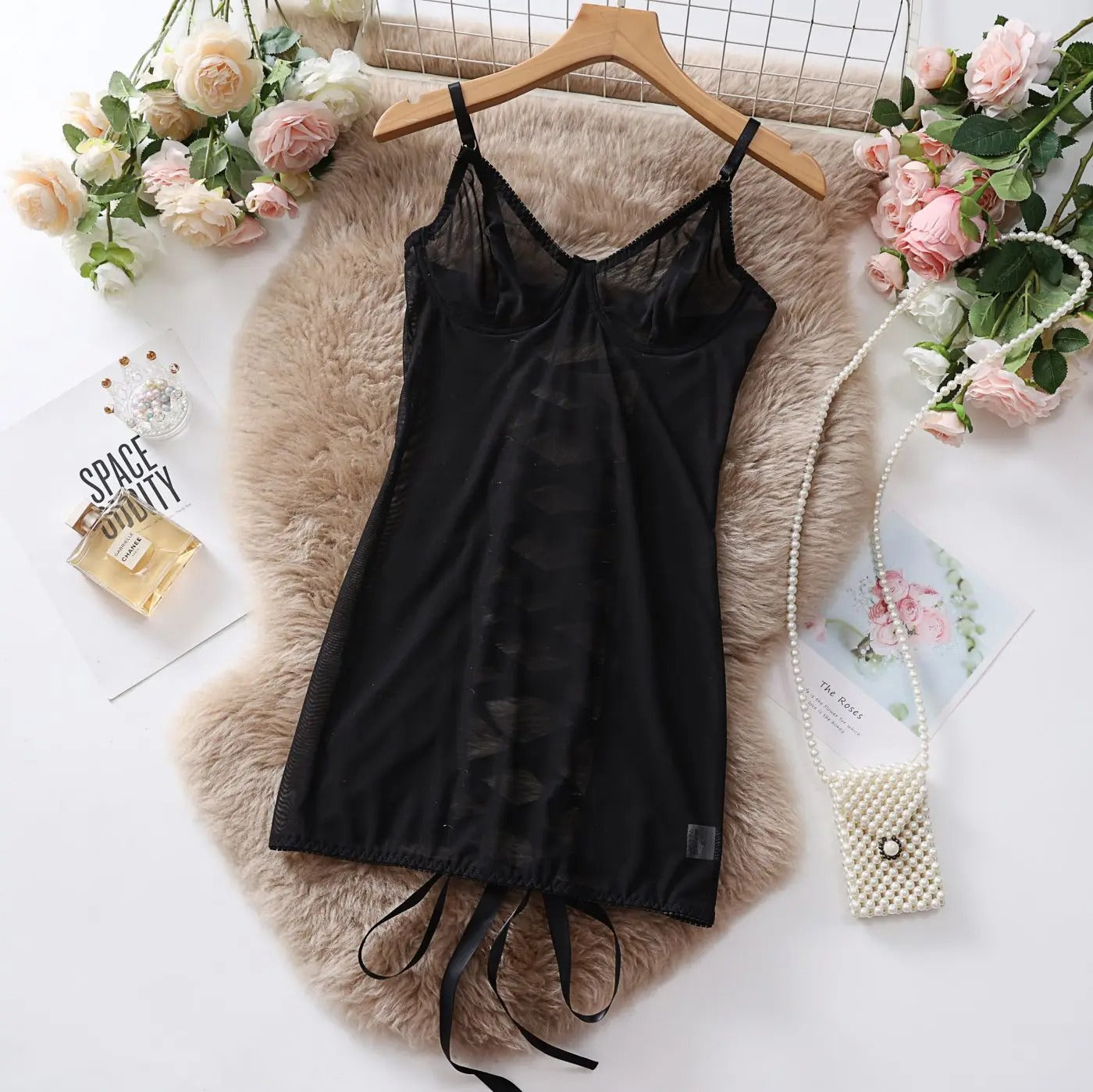 Black Sexy Cutout Backless Dress