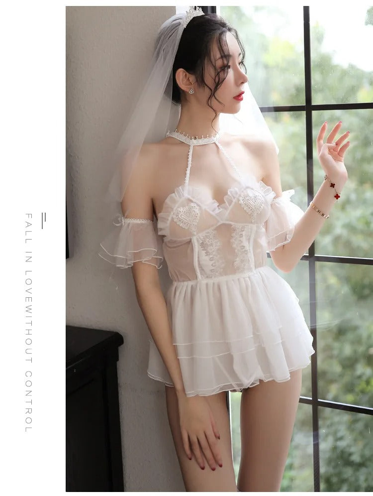 Bride Wedding Dress Babydoll