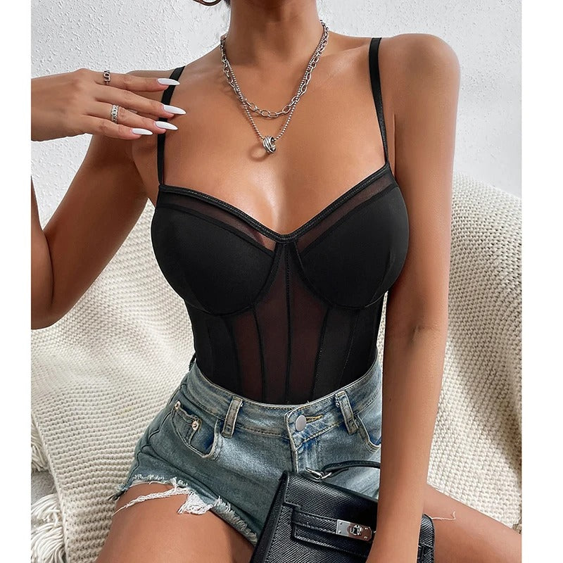 Strap Padded Bodysuit