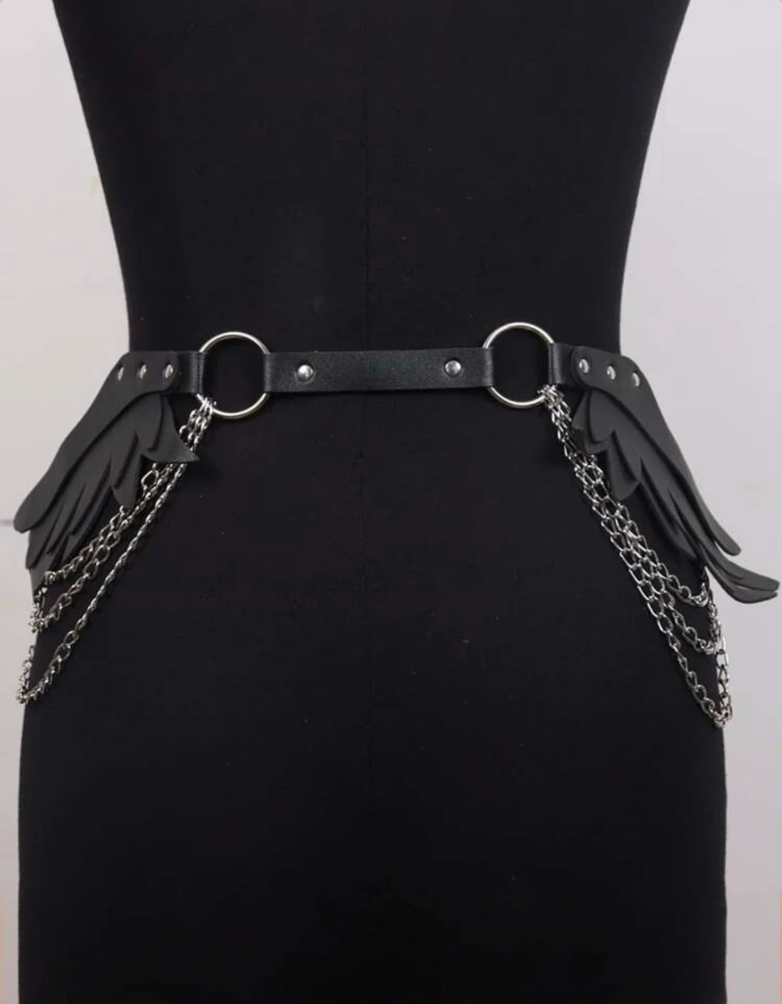 Chain Waist Accessory with Wing Details