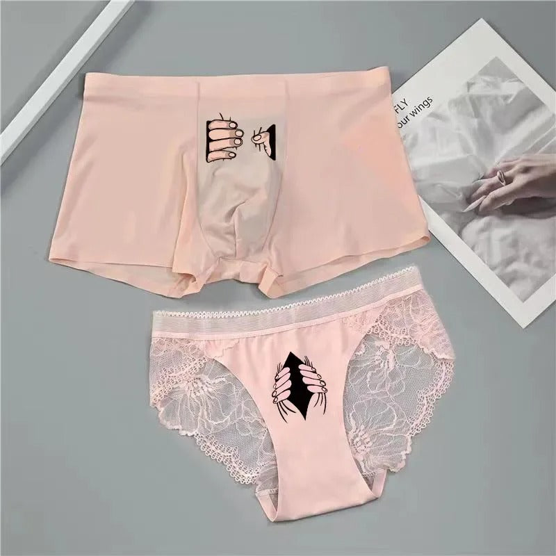 Funny Printed Couple Underwear